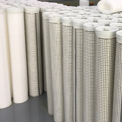 Polyester-Material-Heißwasser-Filter-Edelstahl-Käfig-Unterstützung