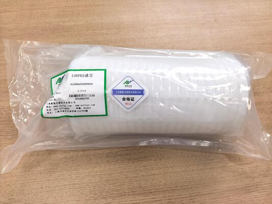 130er-Serie Filterpatrone mit 2,2 m2 Filtrationsfläche und 200 L/min Durchflusskapazität für die Filtration durch nasse Verfahren