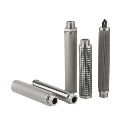 Metallfilterpatrone der PHSV-Serie mit Spiralschweißribe und V-förmigem Draht für eine hochfeste Filtration