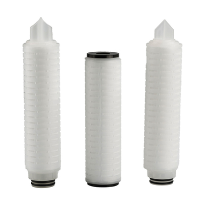 0.45um PP-Pleatfilter mit Polypropylen Endkappen Porengröße 0.1um-60um Max. Temperatur 82°C