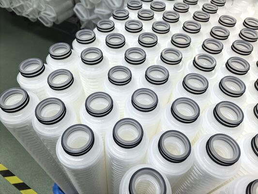 40-Zoll-PTFE-Plättfilterpatrone mit PTFE-Membran für die chemische und hochreine Flüssigkeitsfiltration mit hoher Durchflussrate