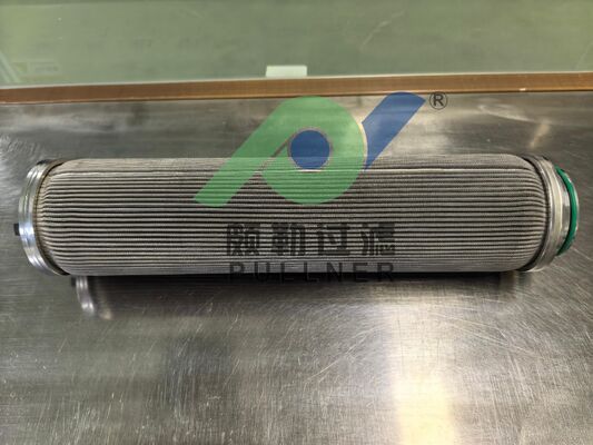 Customized Filter End Cap: 10 inch 316L Stainless Steel Pleated Filter Cartridge Sintered Fiber Felt for High Temperature Industrial Filtration