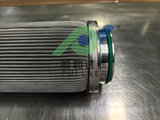 China Fabrik hergestellte 10 Zoll 316L Edelstahl-Filterkerze mit Sinterfaserfilz für Hochdruck-Industriefiltration