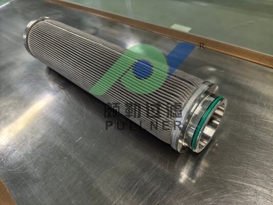 China Fabrik hergestellte 10 Zoll 316L Edelstahl-Filterkerze mit Sinterfaserfilz für Hochdruck-Industriefiltration