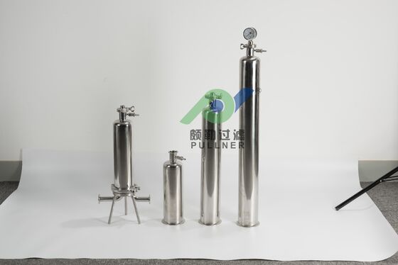 316L Edelstahl Einzelpatronenfiltergehäuse für industrielle Flüssigkeitsfiltration mit unterschiedlichen Abmessungen