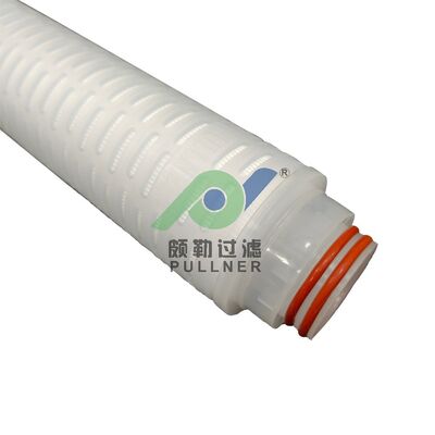 40-Zoll PTFE-Faltenfilterpatrone mit rotem Silikon für chemische Filtration und Hochreinigungsflüssigkeitsfiltration mit hoher Durchflussrate