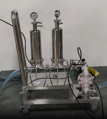 Mobile Dual-Stage Stainless Steel Filtration System for Liquid Filtration and Transfer
